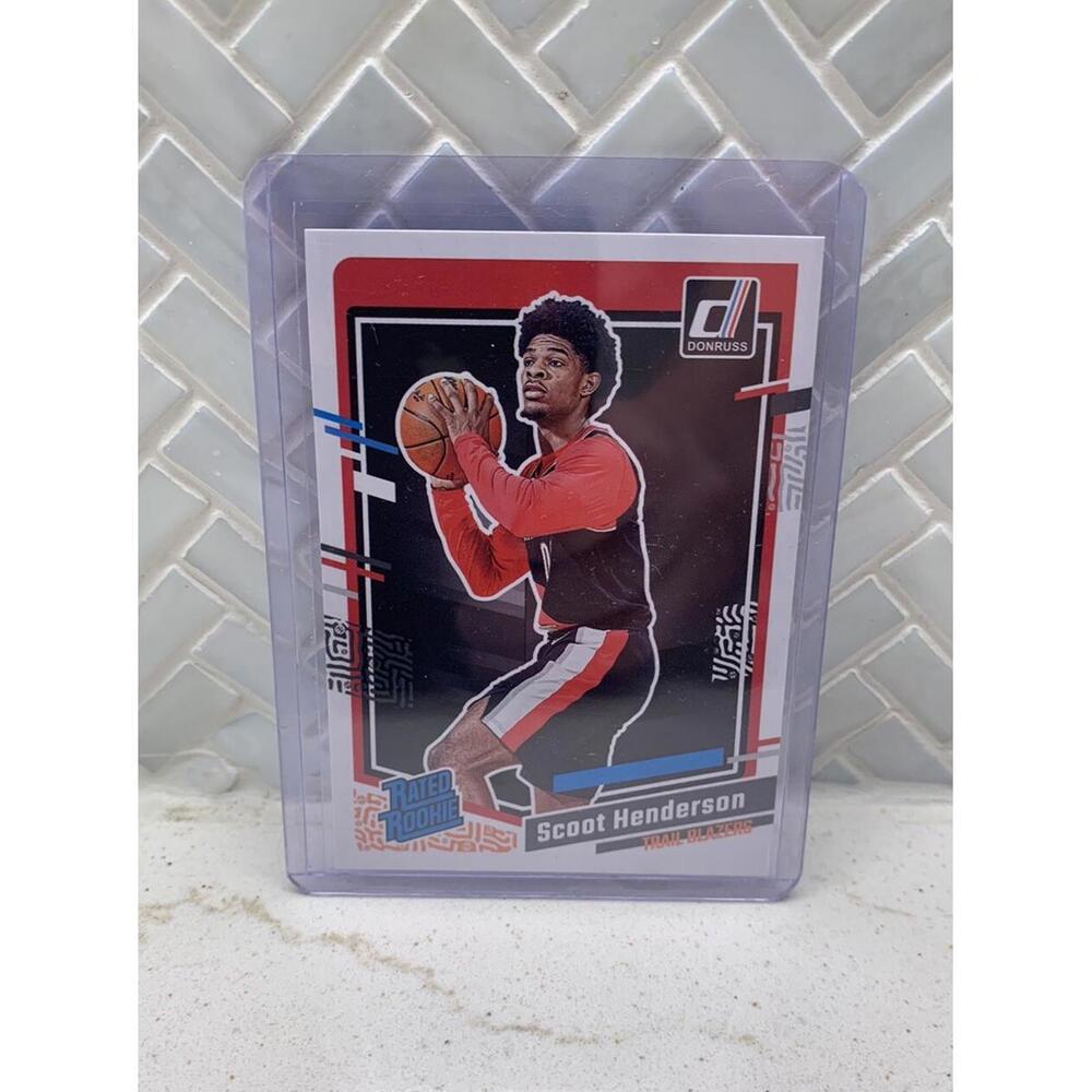 2023-24 Panini Donruss Basketball Rated Rookie No. 250 Scoot Henderson Blazers
